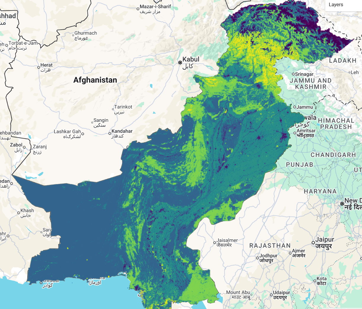 High Res Land Cover Change preview